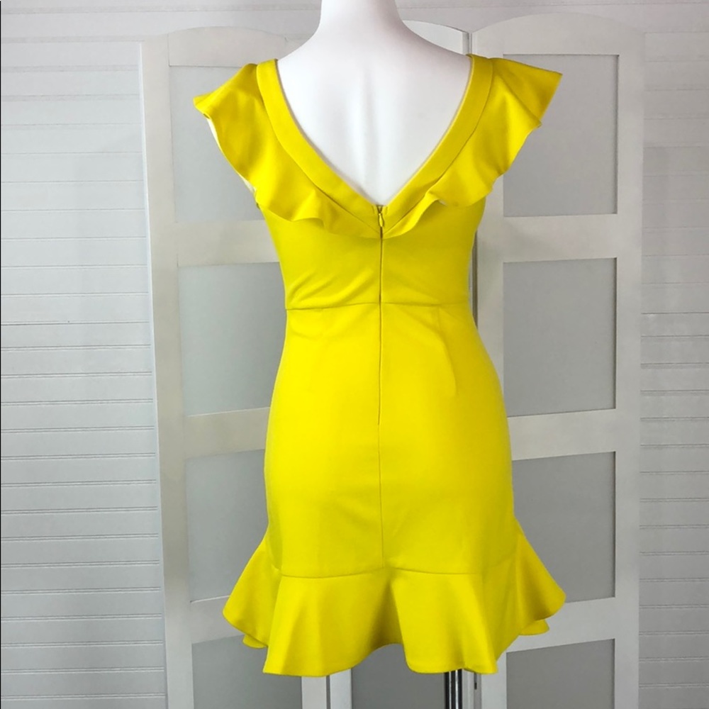 Flying Tomato Yellow Ruffle Dress - Picture 2 of 2